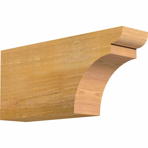 Ekena Millwork Yorktown Rough Sawn Rafter Tail, Western Red Cedar, 4"W x 8"H x 18"L RFT04X08X18YOR00RWR - main
